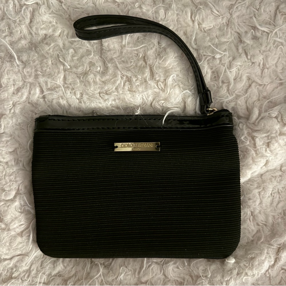 Giorgio Armani Black wrist Wallet